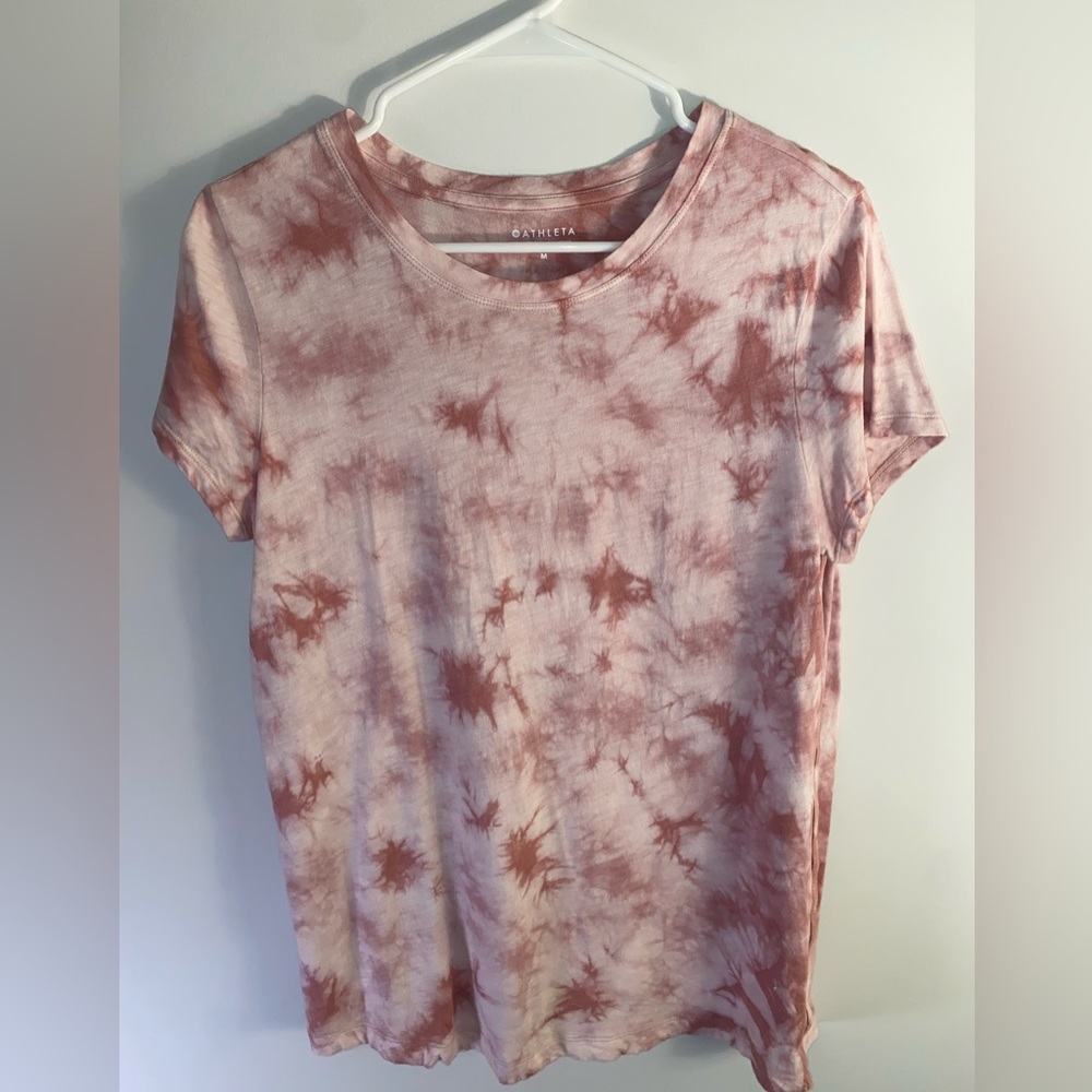 Athleta Organic Daily Crew Tie Dye Tee